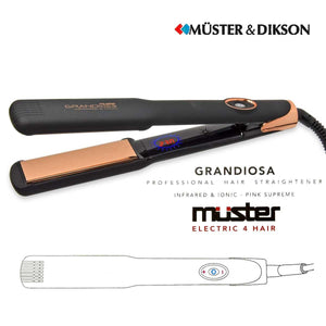 MUSTER PIASTRA STIRANTE "GRANDIOSA" Infrared & Ionic - Pink Supreme