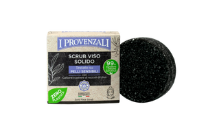 I Provenzali Scrub Viso Solido con Carbone e Polvere di noccioli di Ulivo 70gr