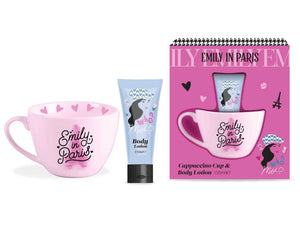 Emily in Paris Cappuccino Cup & Body Lotion Kit