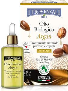 I Provenzali Olio di Argan Biologico 50ml. Trattamento Viso & Capelli