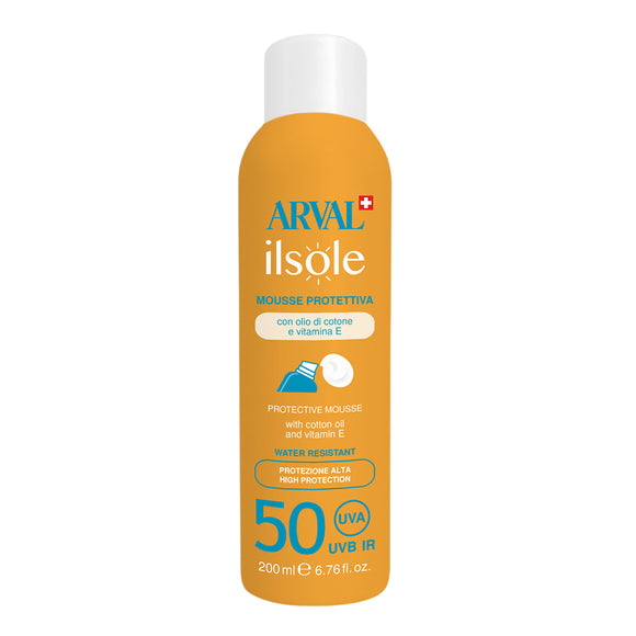 Arval Mousse protettiva - viso corpo SPF50 bombola 200 ml