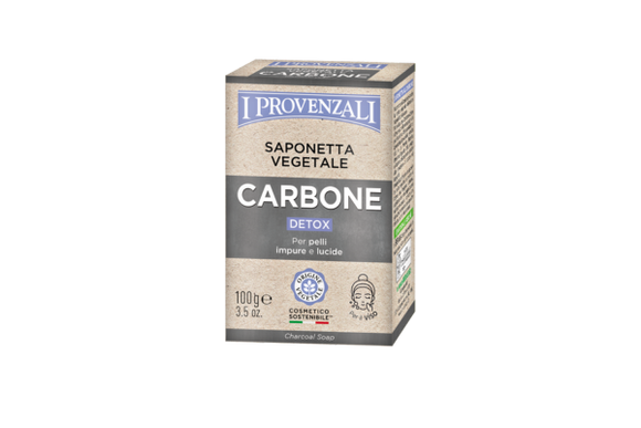 I Provenzali Saponetta Vegetale 100g Carbone - Detox