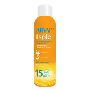 Arval Spray trasparente protettivo 200ml.  SPF 15