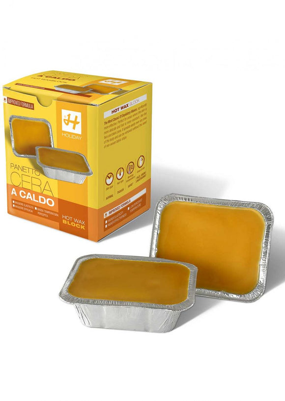 Holiday Cera a Caldo 1 kg. in panetto 2 x 500gr  Naturale al miele