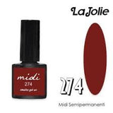 La Jolie Midi Smalto Semi Permanente 7ML. "dal n. 250 al n. 316"