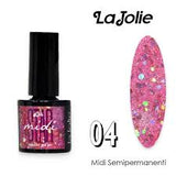 La Jolie Midi Smalto Semi Permanente 7ML. "Nude" - "Fluo" - "Star"