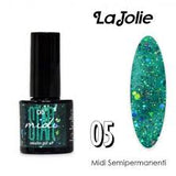 La Jolie Midi Smalto Semi Permanente 7ML. "Nude" - "Fluo" - "Star"