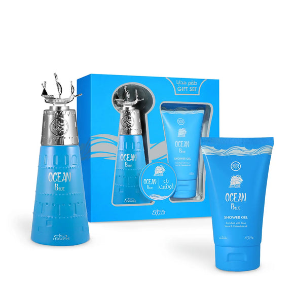 NABEEL OCEAN BLUE SET : EDP 100ML. + SHOWER GEL 125 ML.