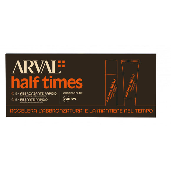 Arval Half Times Fiale SPF6 abbronzante rapido & fissante rapido 5 fl. + 5 tb.